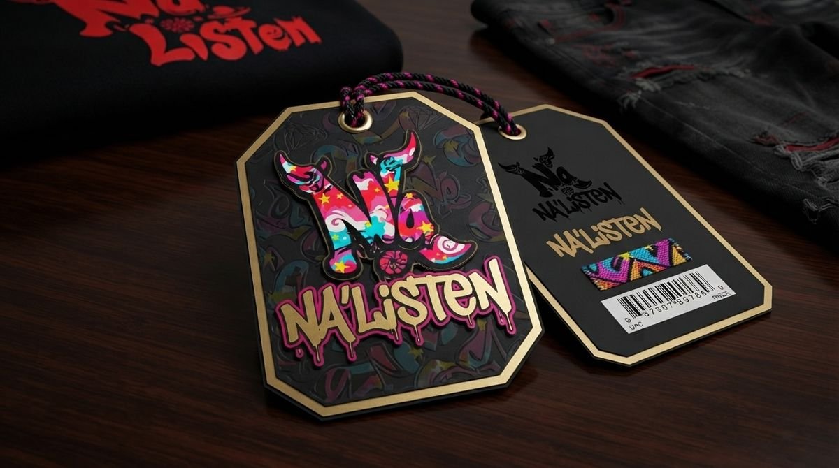 Streetwear merch and packaging mockup