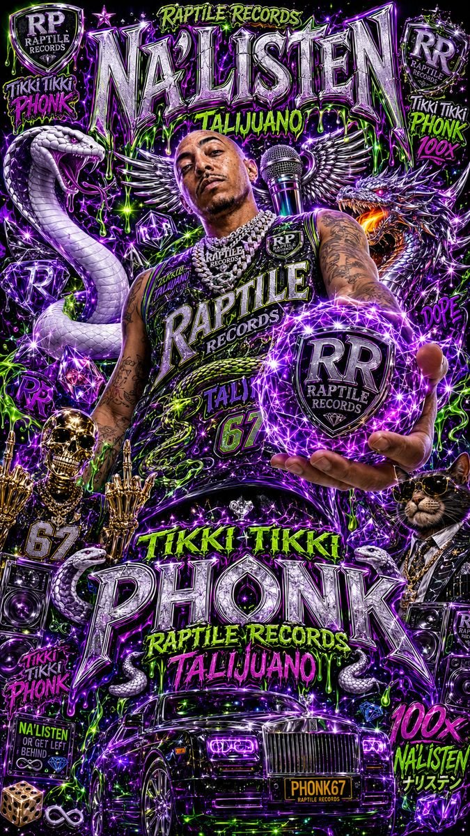 Raptile Records poster art