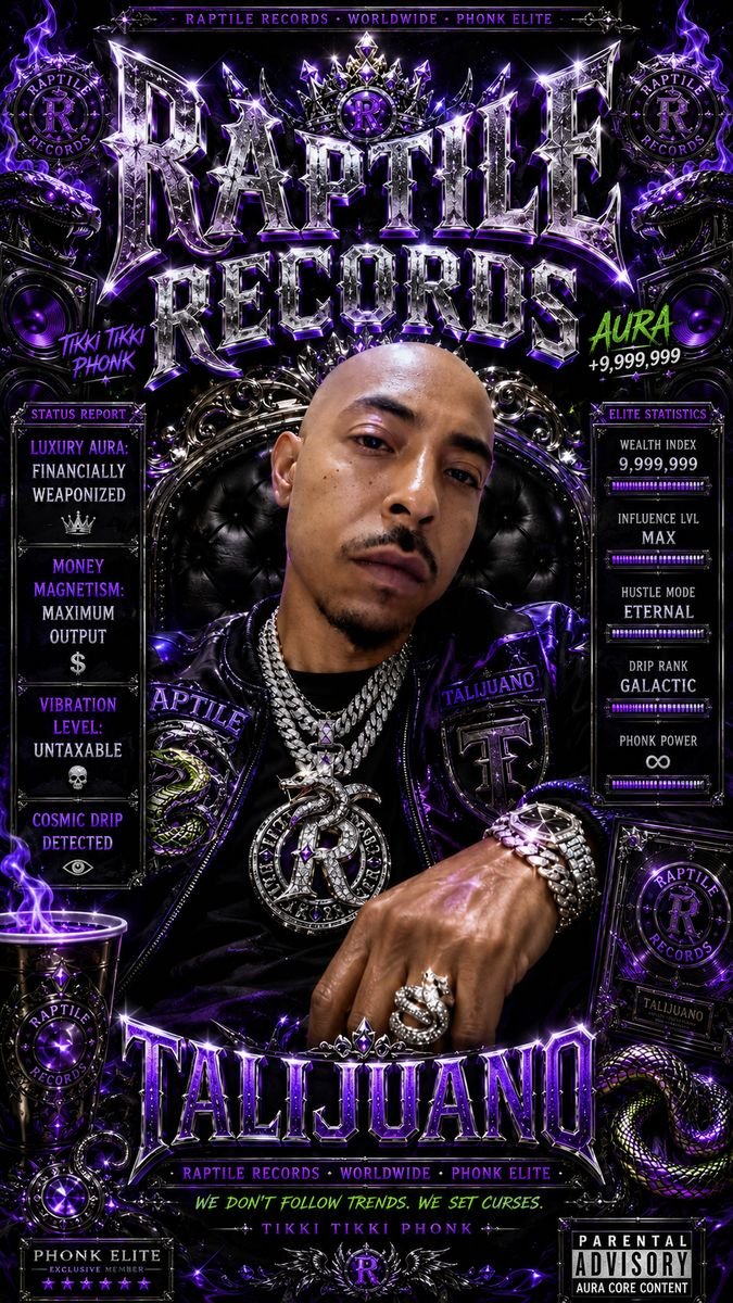 Raptile Records poster art
