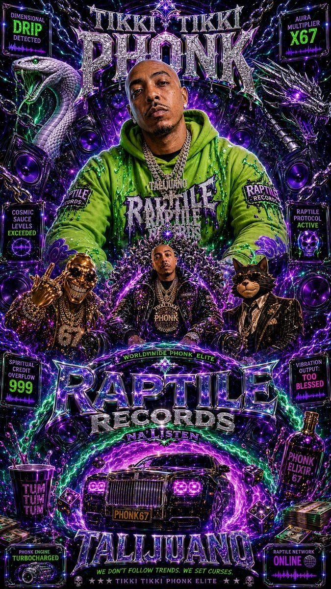 Raptile Records poster art