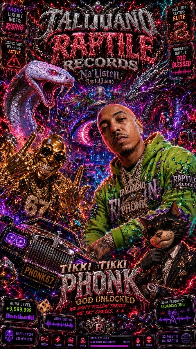 Raptile Records poster art